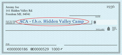 Donation Check Example